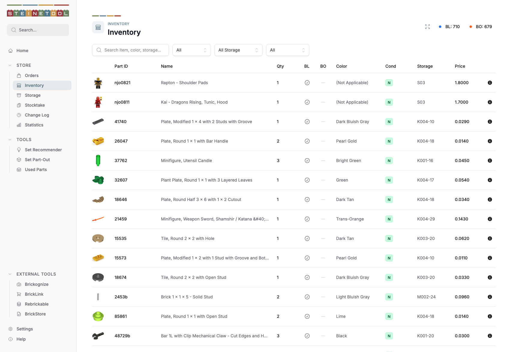 SteineTool Dashboard